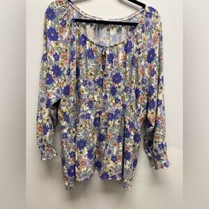 4 for $25 🍒 mySTYLE Floral Print Women's Top Size 3x